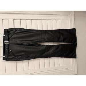 Urban Outfitters faux Leather flare leg pants size 6